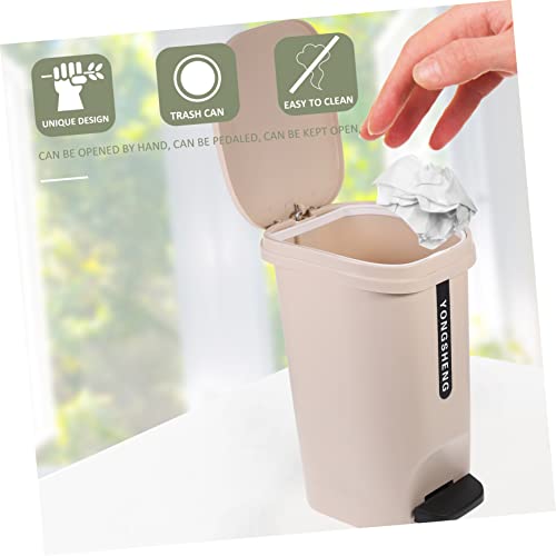 Caneca de basura rectangular con pedal de 10 l miniatura 3