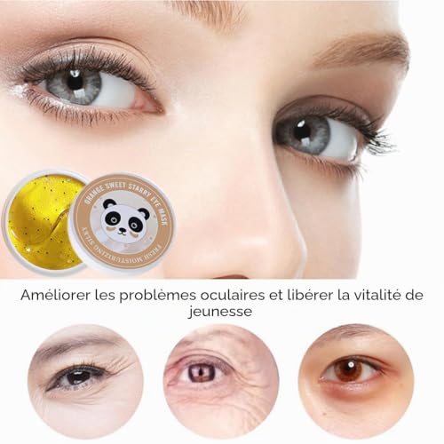 Lot de 30 paires de coussinets pour les yeux - Contre les cernes - Anti-âge - Collagène - Masque oculaire à l'acide hyaluronique - Contre les rides - Anti-âge - Hydratant - Réduit les rides – vue 3