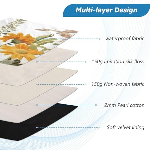 Funda para Laptop de 13-14 pulgadas con flores miniatura 4