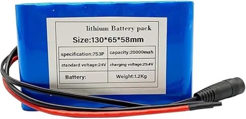 Batteria Al Litio 24V 20Ah 7S3P Batteria per Bici Elettrica Batteria Agli Ioni Di Litio Con Caricabatterie e BMS per Kit Motore Inferiore A 500 W XT60+DC