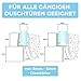 2x Junta de goma de repuesto para cabina de ducha 2x120 cm...