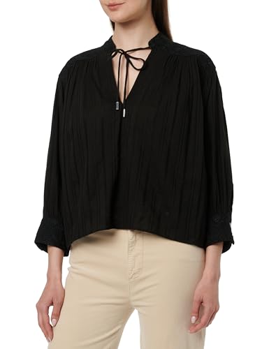 Image of BOSS Women's C_brodes Blouse, 001black, 18