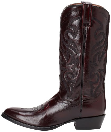 Dan Post Mens Milwaukee Round Toe Cowboy Western Boots, Black Cherry, 9 Us #TOP6