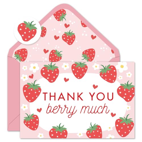 Cartes de remerciement pour anniversaire et baby shower avec stickers Whaline