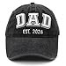 Dad EST 2024 Hat Dad to Be Hat Fathers Day Dad Gifts Baseball Cap Birthday Gifts for New Dad Husband Papa