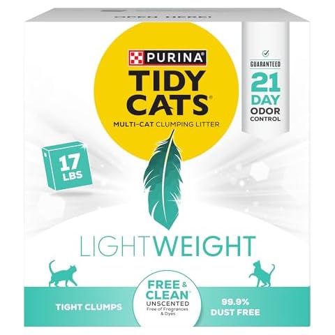 Purina Tidy Cats Low Dust Clumping Cat Litter, 17 lb. Box Cover