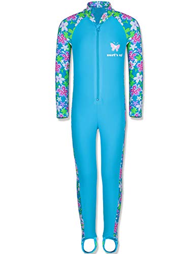 Tfjh E 1Pcs Girls Long Sleeve Swimsuit Upf 50+ Rashguard 7-8Years Blue Long #TOP27