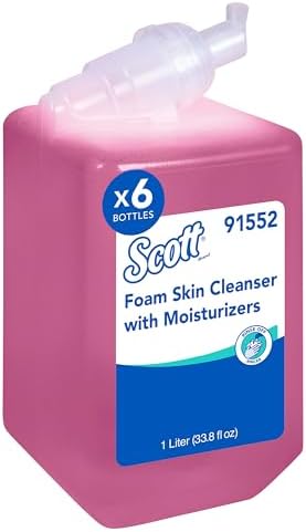Scott Professional Hand Soap with Moisturizers, 6 Refills, 1.0 L (91552)