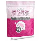 NutraBlast Disposable Suppository Applicators (15-Pack) - Fits Most Brands, Pills, Tablets and Suppositories - Individually Wrapped
