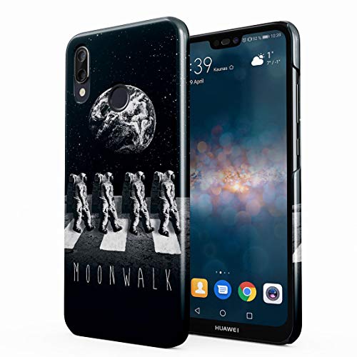 Earth Space Moonwalk Abbbey Road Astronaut Pedestrian Cross In Moon Hard Thin Plastic Phone Case Cover For Huawei P20 Lite