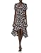 Produktbild KARL LAGERFELD Paris Women's Jacquard Dot V Neck Printed Wrap Dress, Black Multi, 0