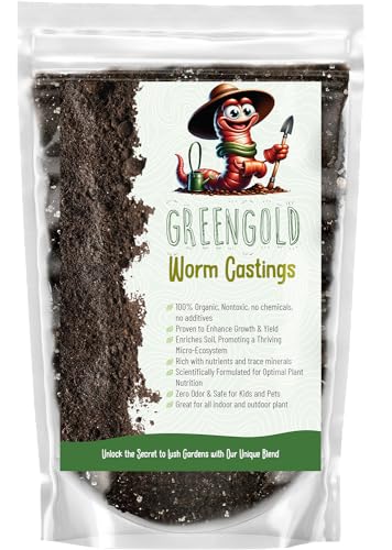 Image of GARDENWISE Organic Worm Castings Premium Worm Castings Fertilizer for Nutrient-Rich Soil and Healthy Growth (1 Quart)
