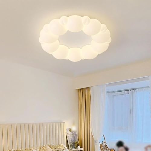 Lámpara de techo Cream Cloud - - Lámparas de techo Accesorios Luces de techo modernas Luz de techo LED Compatible con comedor Sala de estar Sala de estudio