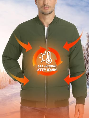 TACVASEN Puffer Jacket Men Quilted Mens Lightweight Jackets Water-Resistant Warm Padded Comfortable for Winter4