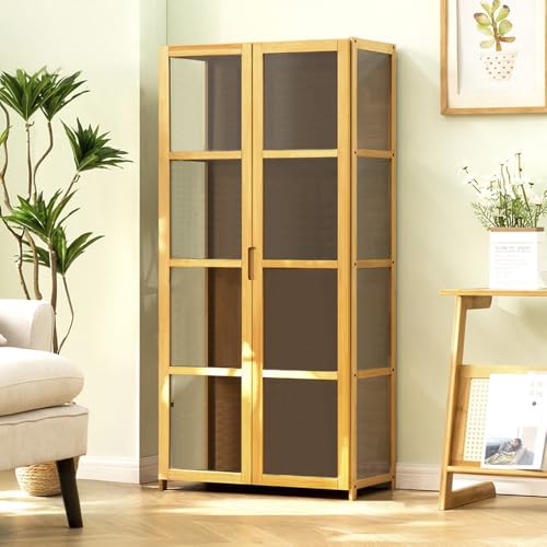 Vitrina con puertas protectoras para evitar el polvo en libros y trofeos 2