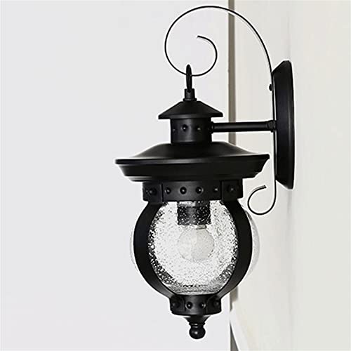 Lumière de décoration de jardin applique rétro noire pour balcon