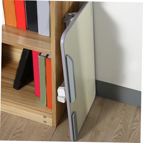 Table pliante pour ordinateur en bois beige : la solution bureau robuste pour petits espaces