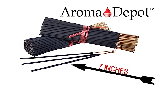Jasmine Most Exotic Charcoal 7'' Incense Sticks. Approx. 85 To 100 Sticks Per Bundle, Length - 7 Inches, Each Natural Stick Burns For 35 To 45 Mins Each. Long Lasting. Guarantee 100% Pure #TOP1