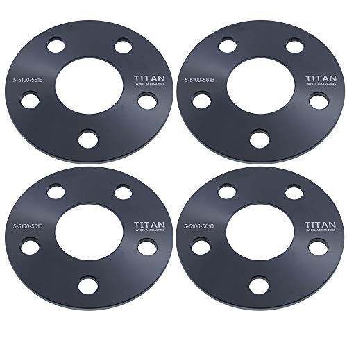 4pc 5mm Flat 5x100 Wheel Adapters Spacers Fits Subaru Fits Scion Hubcentric Billet