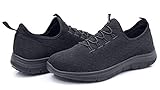 Laforst Jewel 3155 Womens Synthetic Mesh Upper Lace Up Slip Resistant Server Waitress Slip On Sneaker Black 9