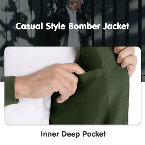 Magnivit MT-66-ARMY GREEN-2XL Men'S Windbreaker Jacket Casual Outdoor Windproof Coat Military Jackets Army Green Xl thumb #2