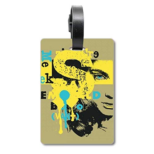 Étiquette d'identification pour femme haut de gamme style Graffiti Street jaune bleu noir