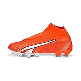 fussballschuhe kinder 41 Ultra Match + LL FG/AG PUMA Herren Match+ Ll Fg/Ag Fussballschuh, Ultra Orange White Blue Glimmer, 41 EU