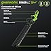 Greenworks 24V Akku-Heckenschere 66 cm mit 4.0Ah Akku & 65W USB-C Ladegerät, Bürstenloser Motor, Doppelmesser 30 mm, 180° Drehbarer Griff, Hedge Sweeper HT6602RA2