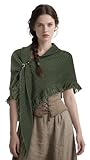 HOMELEX Medieval Post Apocalyptic Scarf Renaissance Shawl Triangle tassel for Men and Women