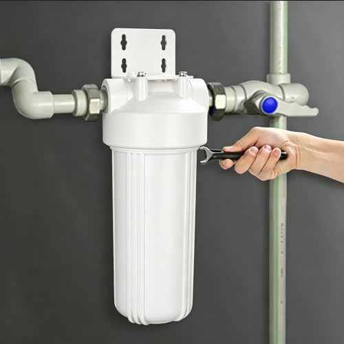 Boîtier filtre à eau toute la maison 10 pouces avec clé de serrage - 7