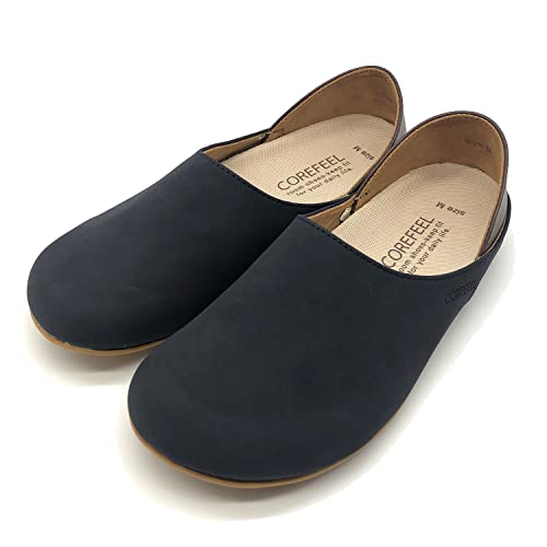ニッポンスリッパ COREFEEL 疲れない室内用ルームシューズ 22~22.5cm ネイビーブラック 足の健康をサポートするインソール搭載 蒸れを抑えるさらさらメッシュ かかとが脱げない 階段の上り下りが楽 ギフトや職場 授業参観 来客用にも 健康スリッパ 健康サンダル おしゃれで可愛い レディース用 室内ばき 携帯スリッパ 拖鞋 slippers 182905