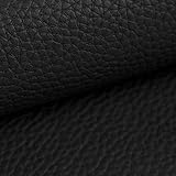 NOVELY BINAU Kunstleder | Echtleder-Fasern | PFLEGELEICHT | ROBUST | EXTRA DICK | ROBUST (07 Schwarz)