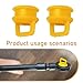 Shakas 2 PCS Car Gearbox Shift Rod Cable Bushing, Rubber Flexible Replacement 15276979 15823112 25933609 259333609, Compatible with Chevrolet Buick Cadillac GMC Jeep Ram Dodge (Orange)