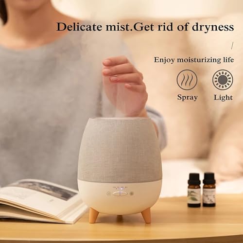 Diffuseur d'arômes d'huiles essentielles silencieux avec télécommande et veilleuse LED - 3