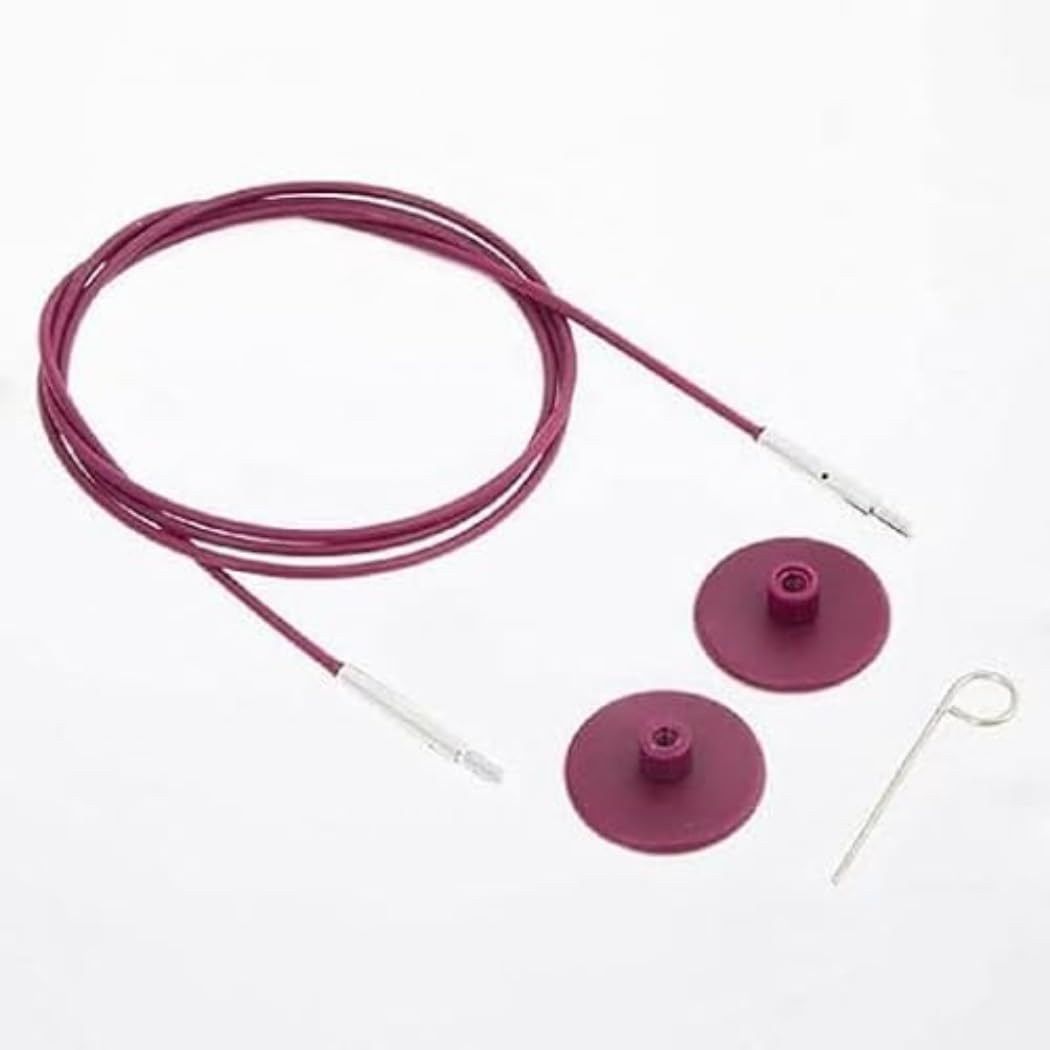 KnitPro Fixed Int. Cable for 80cm Needle - 3pcs, Purple