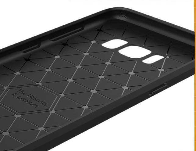 Image of Hybrid Carbon Fiber Back Case for Samsung Galaxy S8 Plus (Black)