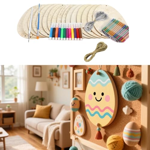 Carillon de Pâques manuel création lapin œuf pour activité école - 6