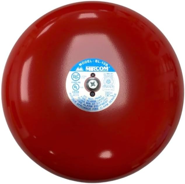 10" Fire Alarm Bell - 24VDC / 4 Wire
