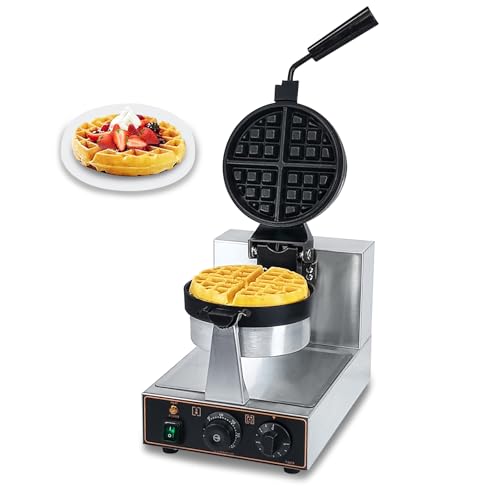 Commercial Belgian Waffle Maker with Non-Stick Surface