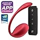 Satisfyer, Vibrator, Bluetooth Slipvibrator, Shiny Petal Connect App, 11 cm, wasserdicht (IPX7), flexibler Draht, tragbarer Vibrator, wiederaufladbar