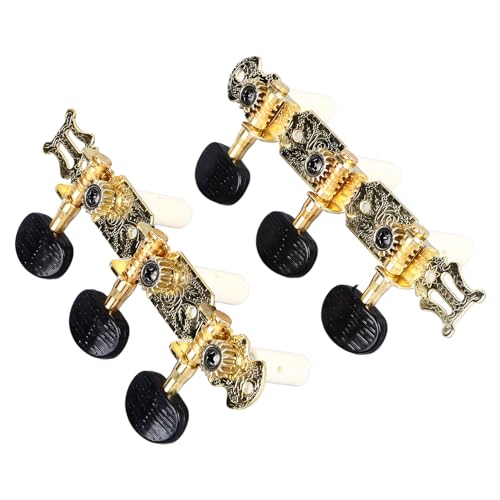 2 Pcs Guitar String Tuning Keys Pegs, Open String Tuning Keys Machine Head Copper Tuners Keys String Pegs for Classical and Acoustic Guitars