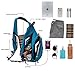 TurnWay Water-Proof Sling bag/Crossbody Backpack/Shoulder Bag with USB Charging Port for Travel, Hiking, Cycling, Camping (BLUE)