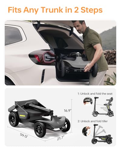 Electric Mobility Scooter Foldable Compact