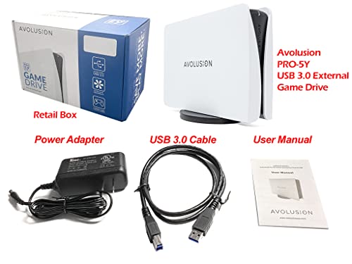 Image of Avolusion PRO-5Y Series 12TB USB 3.0 External Hard Drive for WindowsOS Desktop PC /Laptop (White) (Renewed)