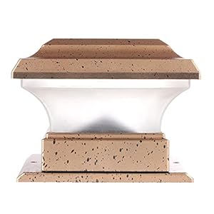 Sun Power Hek Dek Post Lights,Solar Post Cap Lights, Waterdicht Buiten Tuin Landschap Yard Pillar Lamp Warm Licht voor Binnenplaats, Buitenmuur, Tuin, Dek, Oprit