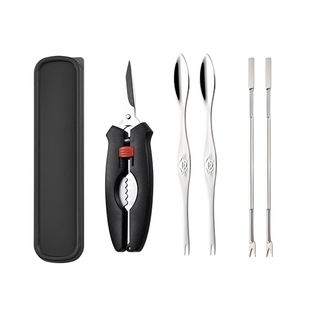 Amazon.co.jp: カニ専用道具 5本セット かに割り カニ フォーク カニ