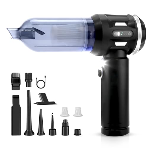 Imagen de Citybee Aspiradora de Mano Sin Cable 25000Pa Potente 4 en 1 con Motor Sin Escobillas 3 Niveles Aspiradora Portátil para Coche Hogar y Pelo de Mascotas