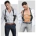 Shoulder Holster General Vertical Gun Holster Adjustable Leather Chest Holster for Concealed Carry with Double Magazine Pouch Adjustable for Glock 1911 and Most Kinds of Pistols-Right Hand Black