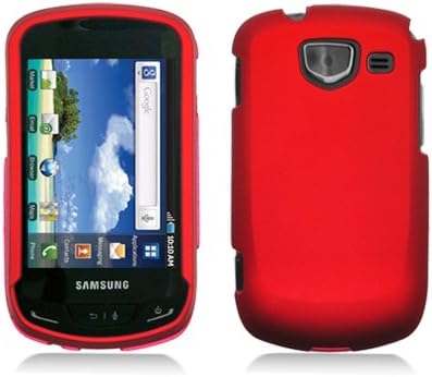 Aimo Wireless SAMU380PCLP003 Rubber Essentials Slim and Durable Rubberized Case for Samsung Brightside U380 - Retail Packaging - Red