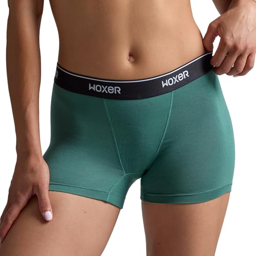 Image of Woxer Womens Boxers - Star 3 inch Boy Shorts Underwear for Women - Boxer Briefs